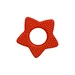 five-pointed star ring teether natural rubber